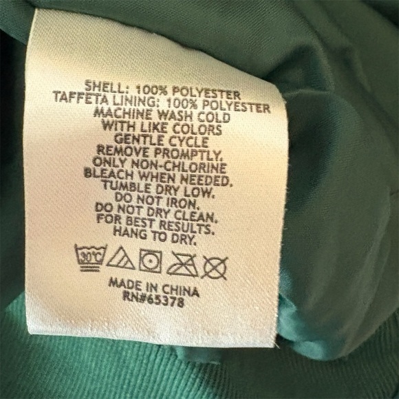 Augusta Sportswear Green Micro Poly Lined Golf Windshirt Mens size Small - Picture 9 of 10